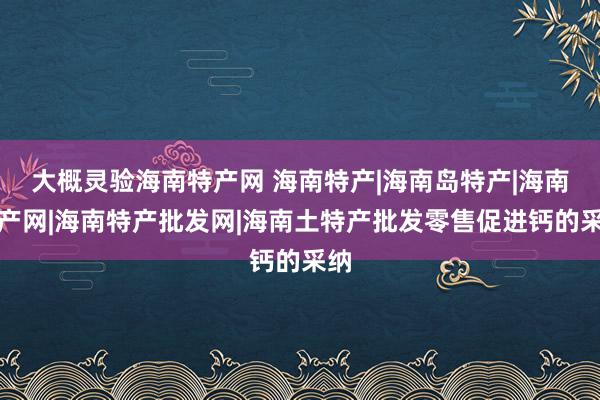 大概灵验海南特产网 海南特产|海南岛特产|海南特产网|海南特产批发网|海南土特产批发零售促进钙的采纳